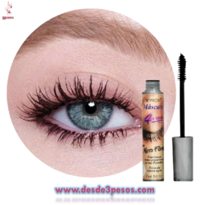 Mascara de Pestañas PROSA 4 en uno Microfibra contra Agua 13g.