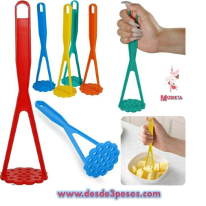 Paquete con 25 Machacador de Plastico en colores 25cm