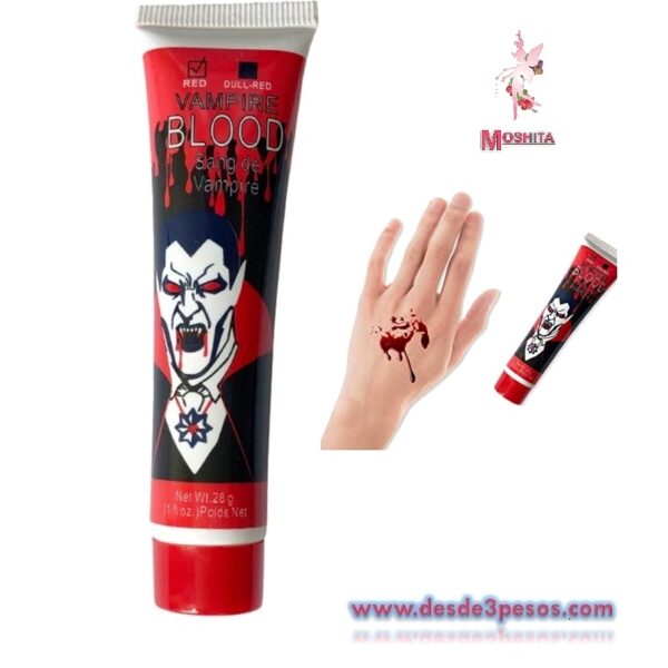Paquete con 12 Tubos de Sangre Artificial 30g.