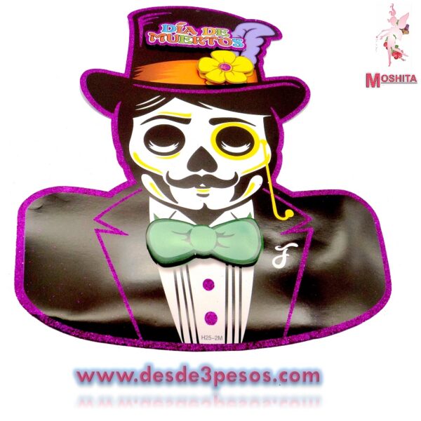 Figuras de Carton Halloween con Diamantina 5 modelos 54 x 47 aprox. - Imagen 4