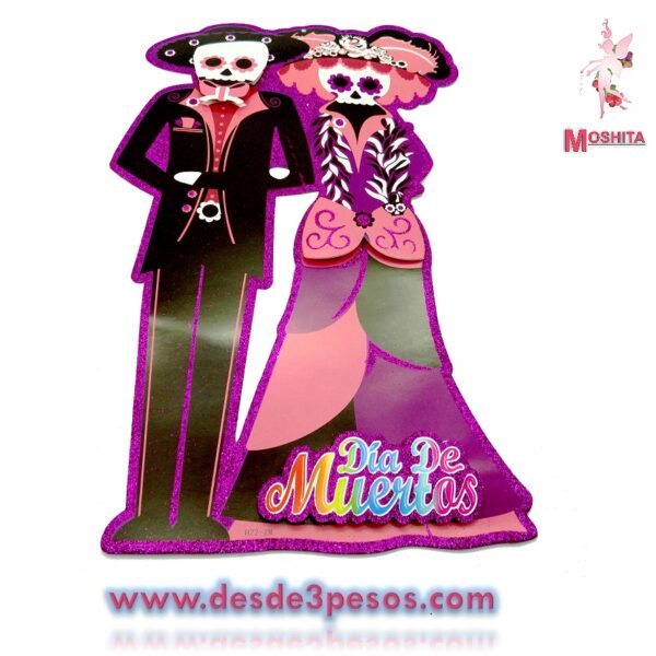 Figuras de Carton Halloween con Diamantina 5 modelos 54 x 47 aprox. - Imagen 5