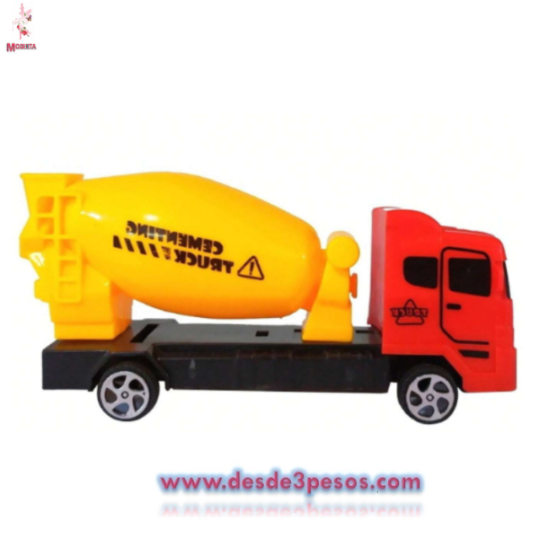 Maquinas de Construccion 3 modelos Diferentes en plastico 13.5 x 7cm. Revolvedora, Excavadora y Volteo - Imagen 3