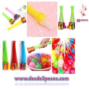 Bolsa con 3 tiras de GLOBOS MAGICOS con 37 globos cada uno