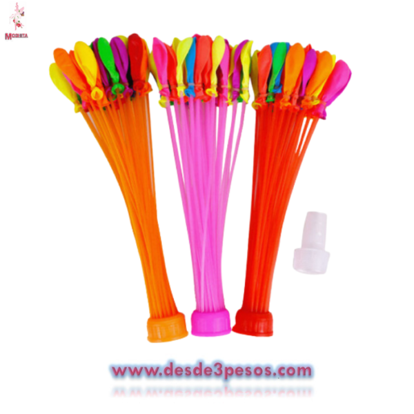 Bolsa con 3 tiras de GLOBOS MAGICOS con 37 globos cada uno - Imagen 3