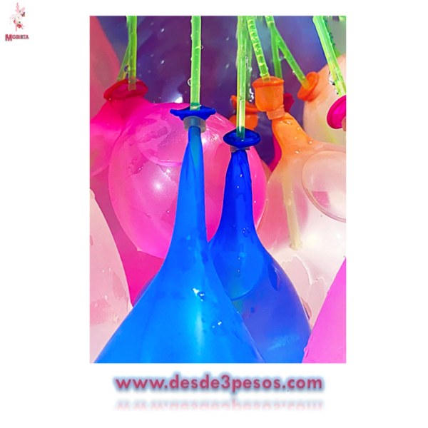 Bolsa con 3 tiras de GLOBOS MAGICOS con 37 globos cada uno - Imagen 2