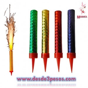 Vela Magica de Chisperos 8 cm, 10-20 seg duracion en bolsa individual