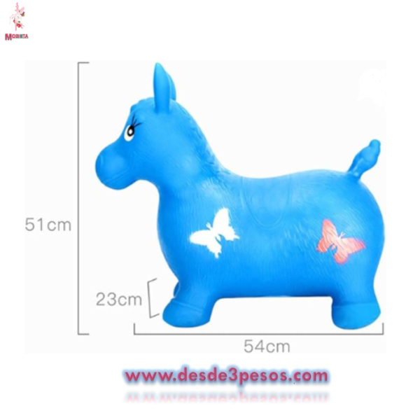 Montable Inflable Saltarin con Sonido en colores y estampado 57 x 49cm. Aprox. De plastico grueso - Imagen 2