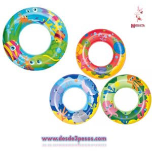 Salvavidas Dona Inflable en colores Decoracion Acuatica 90cm #9