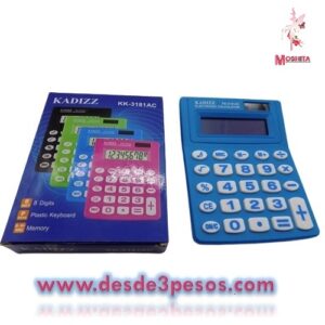 Calculadora KADIZZ KK-3181AC en 4 colores 13.5 x 11cm. Musical