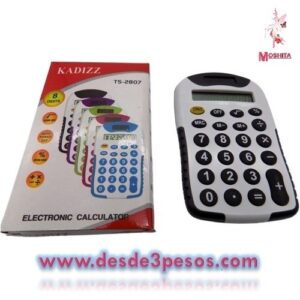 Calculadora KADIZZ TS-2807 en 5 colores 10.5 X 7cm.