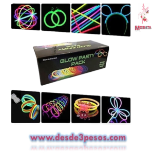 Paquete Luminoso para fiestas 240pza. En total GLOW PARTY PACK