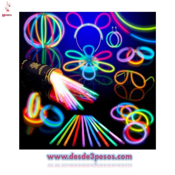Paquete Luminoso para fiestas 240pza. En total GLOW PARTY PACK - Imagen 2
