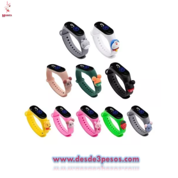Reloj De Pulsera Digital Deportivo LED en diferente color modelos como fotos - Imagen 3