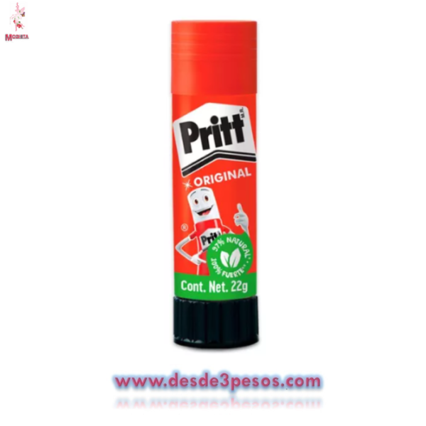 Lapiz Adhesivo Pritt 11cm. Paquete con 12 piezas. Precio por una pza. - Imagen 2
