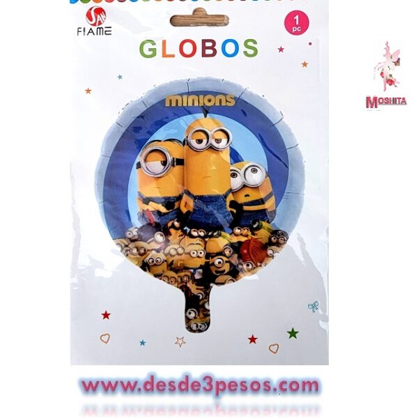 Globo Metalico en diferentes personajes 47cm. Diametro - Imagen 2