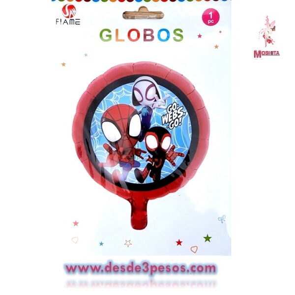 Globo Metalico en diferentes personajes 47cm. Diametro - Imagen 3