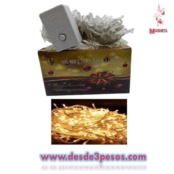 100 Luces serie Luz Calida 6.5MTS JL1007B - Imagen 2