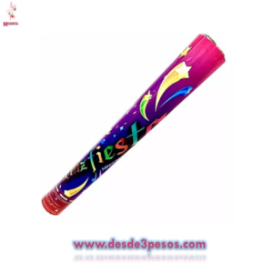 Bazuca Spray Cannon de Papel Metalico  CHICA 30 cm