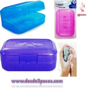 Jabonera de Plastico en colores Yuliana 12 x 9cm.