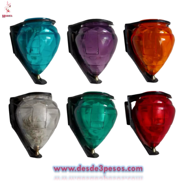 Trompo de Plastico resistente con Punta Metalica Incluye Cuerda Porta trompos y accesorio 5 tonos 9 x 5cm. - Imagen 2