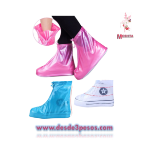 Fundas impermeables para zapatos de lluvia para hombre y mujer, para botas de tobillo de cierre 31 x 21cm.