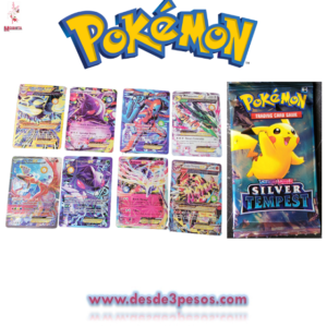 Sobre con 10 Tarjetas de POKEMON 8.5 x 6 cms.