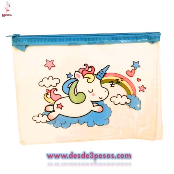 Lapicera de Hule con diferentes dibujos para niña 22 x 16cm - Imagen 3