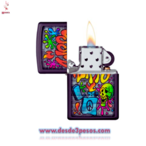 Encendedor de Gas cuadrado en Metal Dise?ado como foto 5 x 3.5cm.