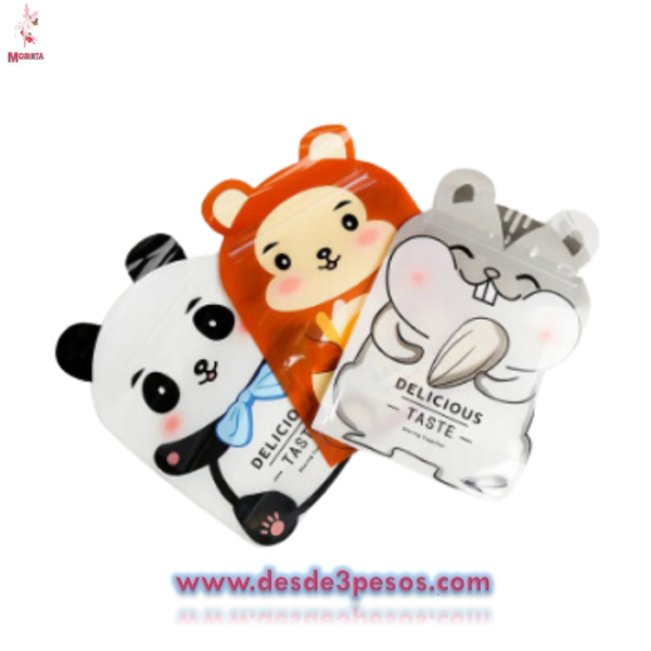 Bolsas Reusables cierre hermetico 24.5 x 16.2cm. 2pza. Con decoracion de dibujos animados - Imagen 3