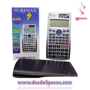 Calculadora cientifica SM-991ES 240 Funciones pantalla doble linea SURIMAR 15 X 8CM.