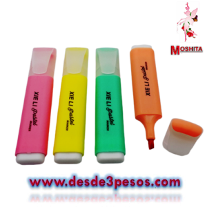 Set de 4 Marca Textos en color Pastel 4 tonos 12 x 2cm.