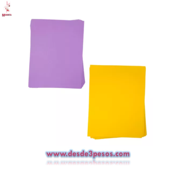 FOAMY TAMAÑO CARTA LISO VARIOS COLORES 1pza. - Imagen 2