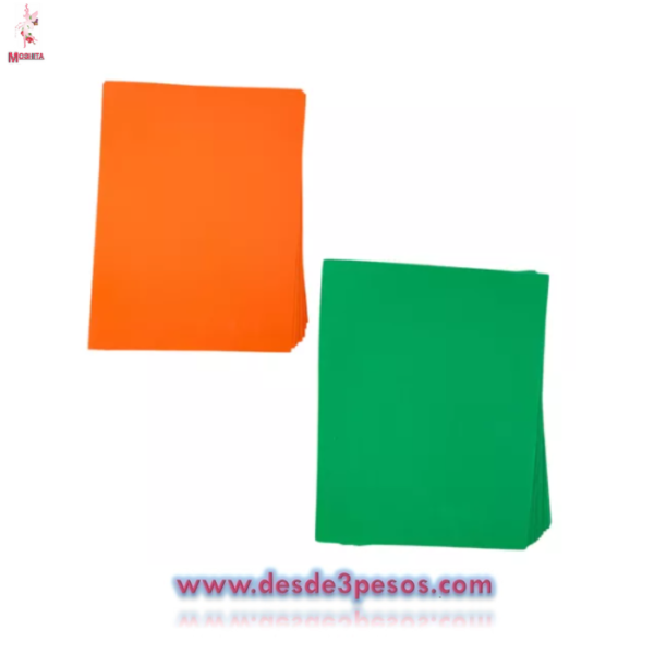 FOAMY TAMAÑO CARTA LISO VARIOS COLORES 1pza. - Imagen 3