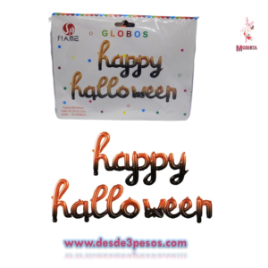 Cartel de Globos Letras Feliz Halloween 1.50cm.