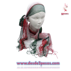Pashmina Tricolor con glitter