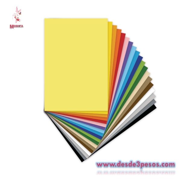 Paquete de 100 hojas de color tamaño carta