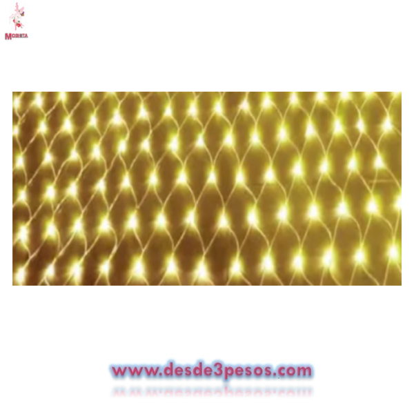 320 Luces Serie de Red Leds Magica Calido JL9517A 1.65X1.65M Cable verde