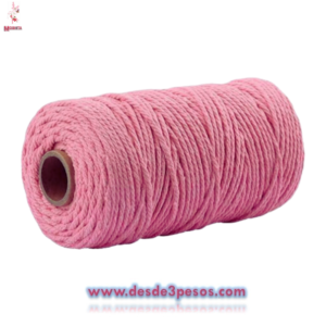Carrete de Algodon Rosa 1.0MM X 60M X 70G REF:630209