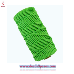 Carrete de Algodon Verde Claro 1.0MM X 60M X 70G REF:630212