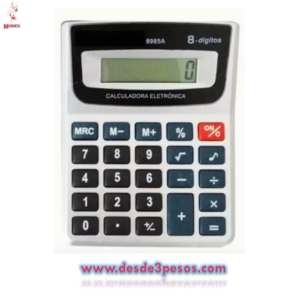 Calculadora SM-8985A 8 digitos tecla de plastico 12 x 9cm.