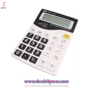 Calculadora SM-9109-12 12digitos tecla de plastico 8.5 x 12cm.