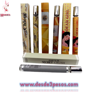 Perfume de tubo surtido en diferentes aromas 35ml. 18cm. De largo
