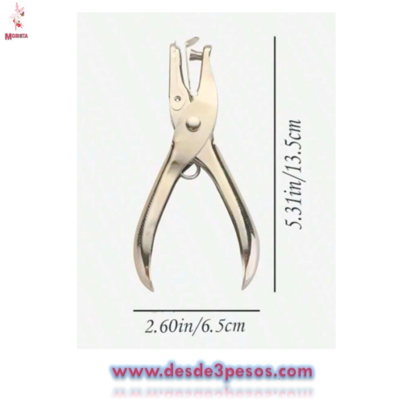 Perforadora de metal XING LI 13 x 5cm. En blister - Imagen 2