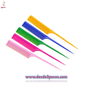 Peine de cola 21cm de largo en varios colores