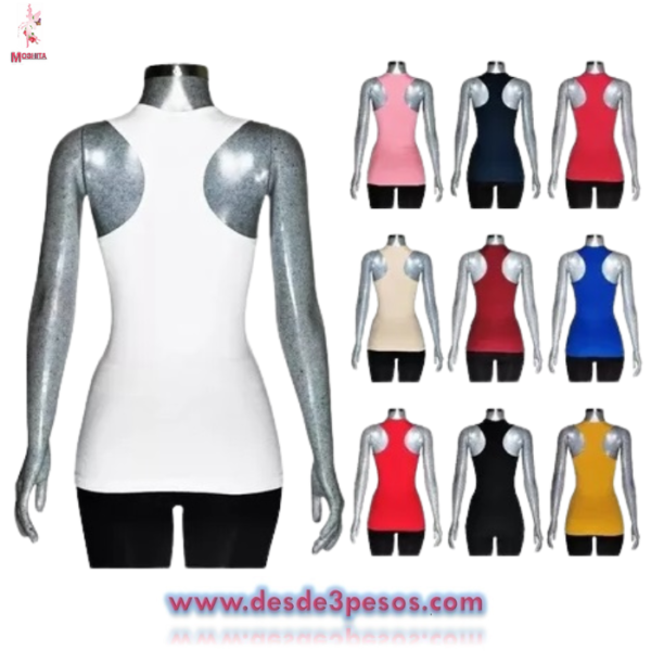 Blusa Olimpica Jera para Dama Unitalla de Lycra en colores surtidos da hasta una talla 36 aprox21 - Imagen 4