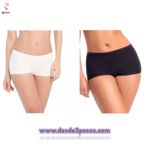 Boxer de Dama Unitalla tela Invisible da una talla 28 a la 32 aprox. 3 tonos - Imagen 2