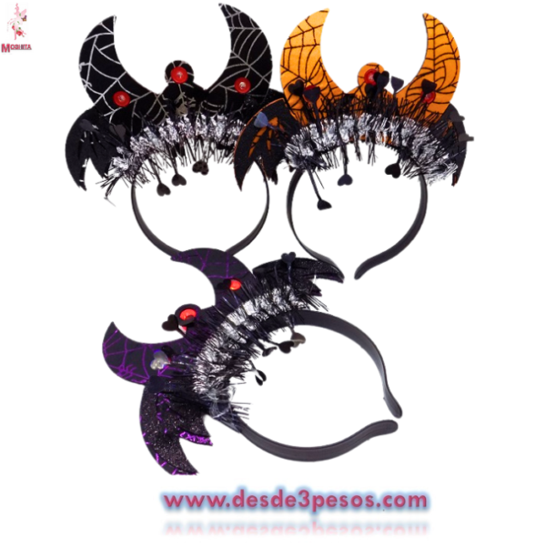 Diadema Vampiro 3 presentaciones con luz pilas incluidas - Imagen 4