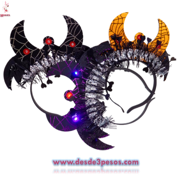 Diadema Vampiro 3 presentaciones con luz pilas incluidas - Imagen 3