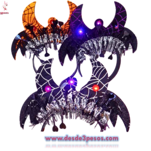 Diadema Vampiro 3 presentaciones con luz pilas incluidas