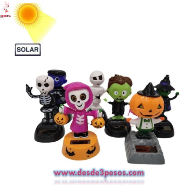 Mu?eco solar de dia de muertos para tablero de carro 11x6cm en varios modelos - Imagen 2